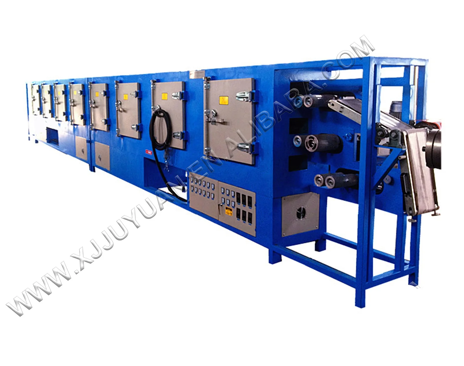 3 layers Microwave tunnel for rubber profiles//rubber extrusion microwave vulcanization line
