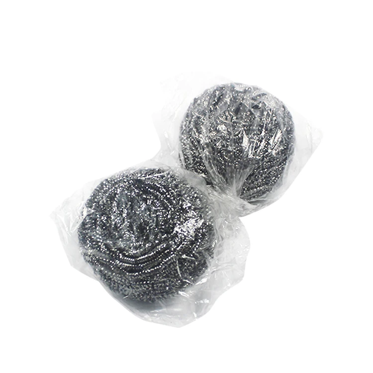 Manufacture Hot Selling  Cheap Kitchen Cleaning Metal Spiral Stainless Steel Scourer