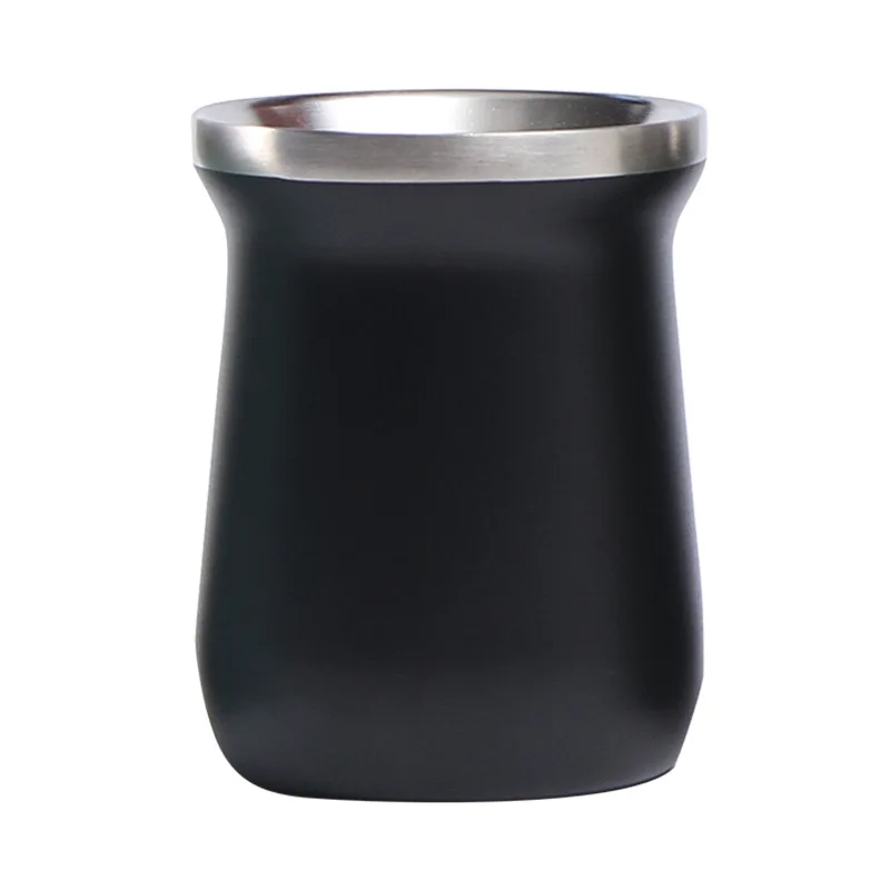 Stock8oz South American Cup Stainless Steel Tea Cup Hammer Process Multi Color Optional Insulated Yerba Mate Tea Cup