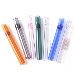 Glass Smoke Pipe Hitter Glass Dugout Bat Smoking Pipe Tube Accept Customized Service T-0270