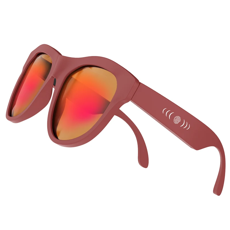 2021 Amazon New Arrival Smart Sunglasses UV400 Polarized Audio Glasses with Wireless Bone Conductor Speaker