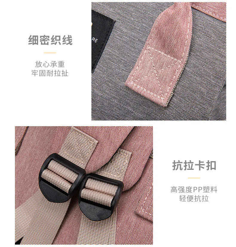 2022 New Folding Backpack Large Capacity Portable Shade Send Toys mummy diaper bag with changing station