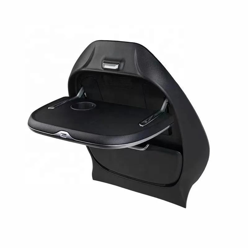 Multi-function Storage Organizers Car Seat Cup Holder Folding Table With Wireless Charger For Tesla Model Y