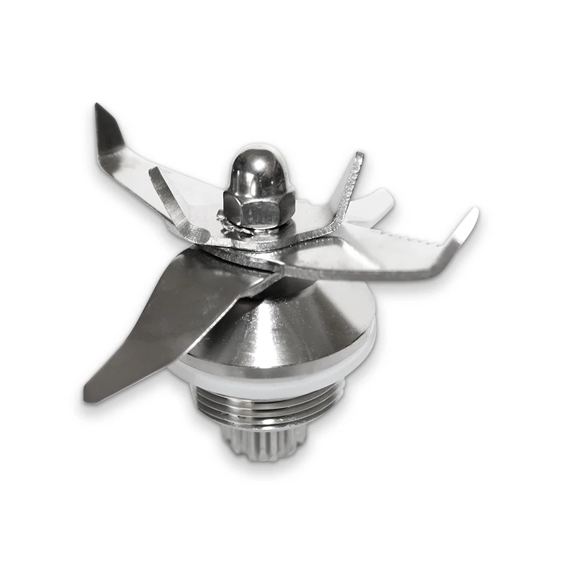 Blender Accessories Mixer Spare Parts 6 Fins Blades Replacement Blades 304 Stainless Steel Commercial Blender Blade Set