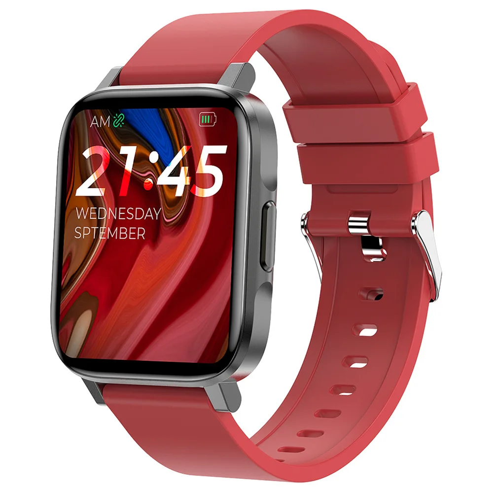 2023 Round Corner Large Screen Blood Pressure Blood Oxygen Body Temperature Heart Rate Monitoring Health Exercise Watch