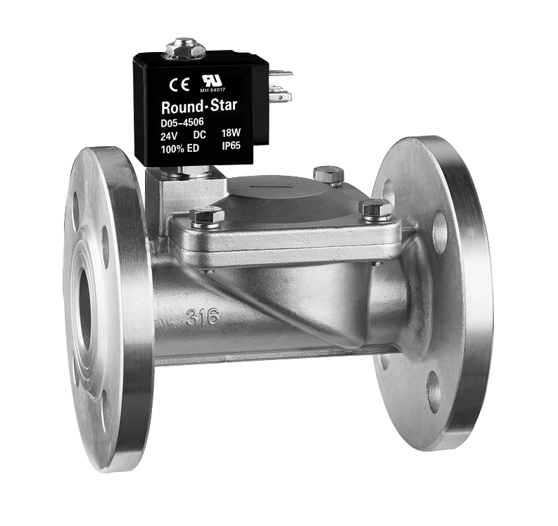 URSP-JF flange series stainless steel UL certified solenoid valve DN15MM-DN50MM AC220V DC24V USA standard