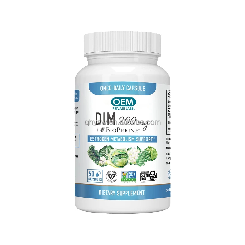 OEM ODM Dim Capsules Pain Relief Ralexation Hormonal Balance Supplement Women Menopause Relief Dim Capsules