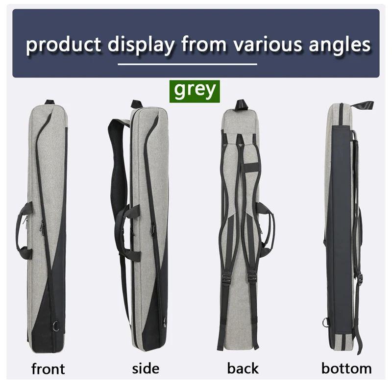 Custom  Oxford Soft Shoulder Crossbody Bag Portable Large Capacity Waterproof Snooker & Billiard Cue Cases