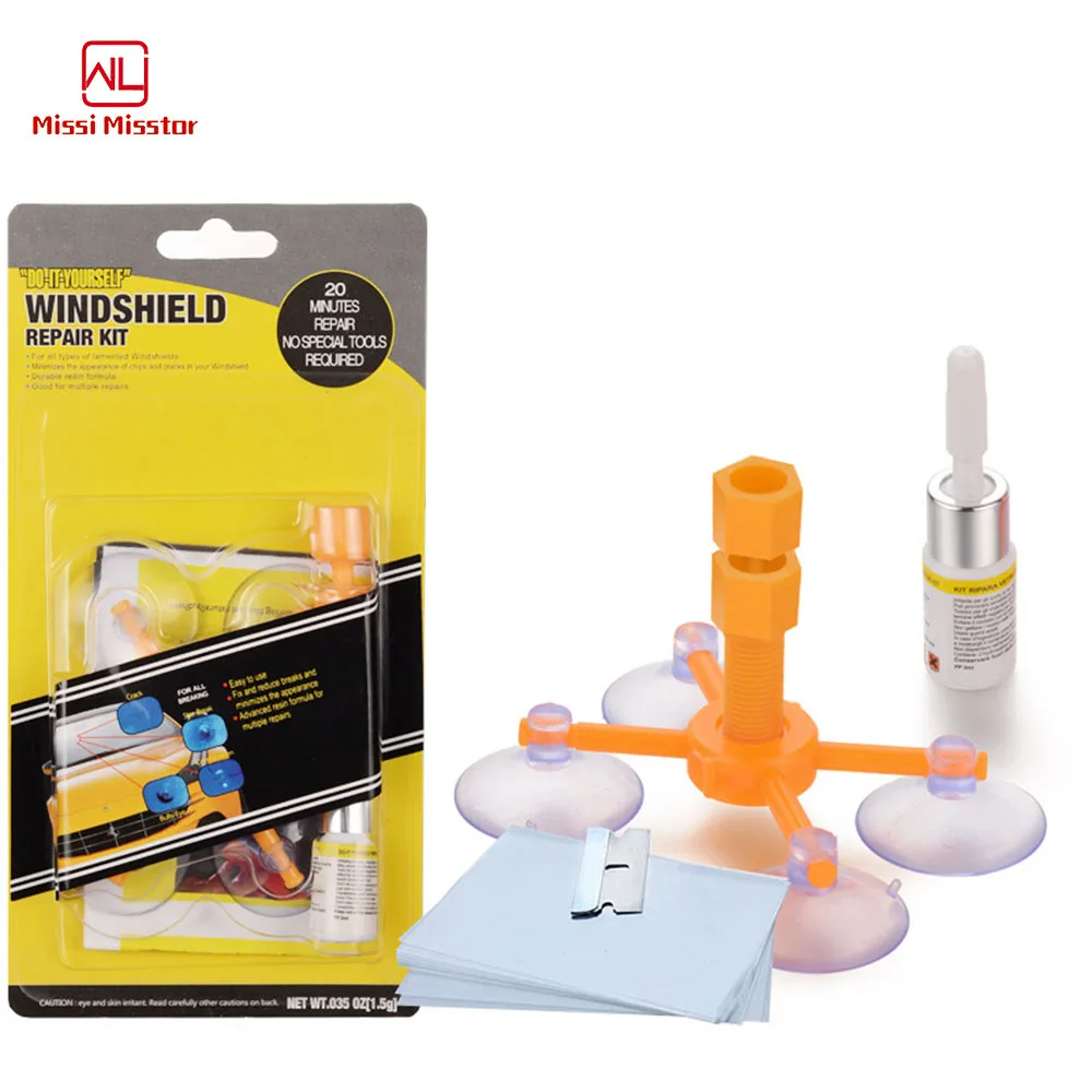 DIY Glass Cracks Windscreen Scratch Car Glass Windshield Repair Resin Auto Windscreen Repair Kit