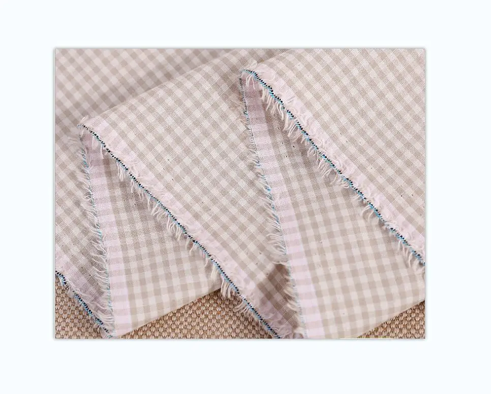 Hot products textile plain weave plaid 100% cotton fabric