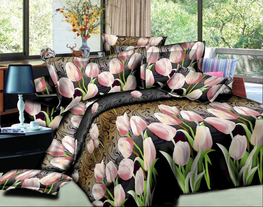 China supplier 100% polyester  fabric disperse printed fabric for  bedding set