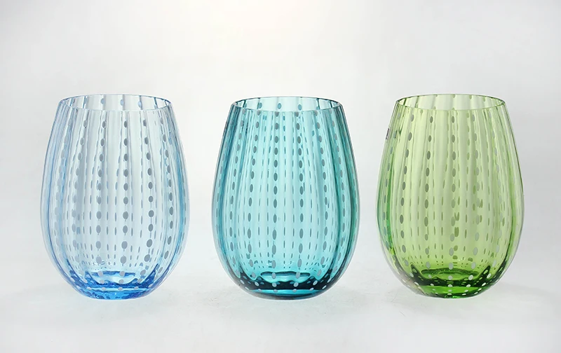 Pearl pots wine glasses