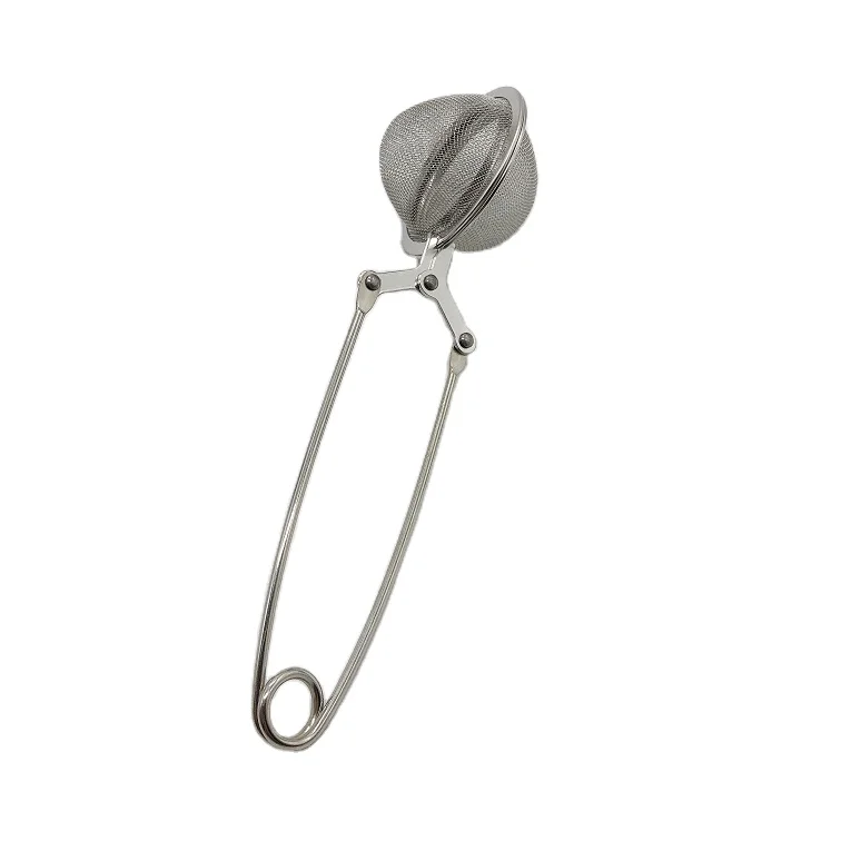 
Food Grade Round Shape Stainless Steel Mesh Tea Ball Tea Infuser With Handle 