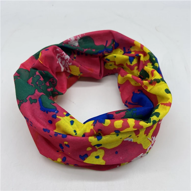 
New arrival muti-functional bandanna seamless neck scarf tube head-wear magic bandanna tie-dyed 