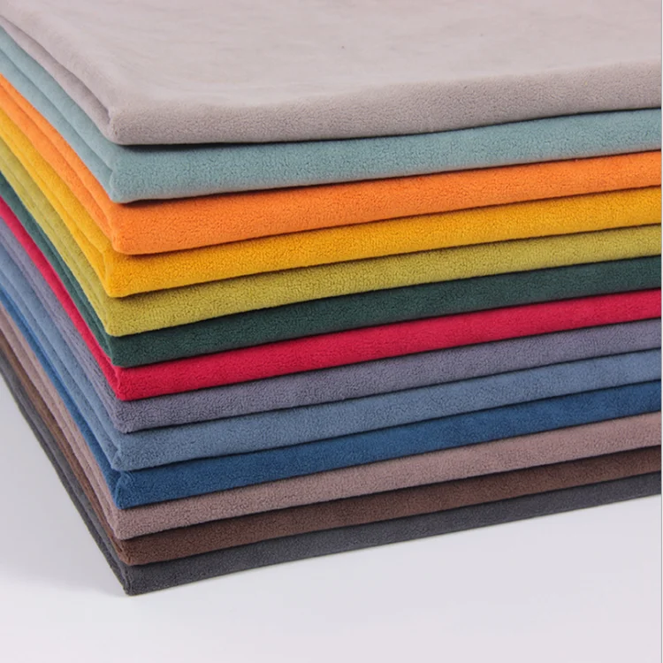Polyester Material One Side Anti Pilling Imitate Polar Fleece Cushion Bag Fabric