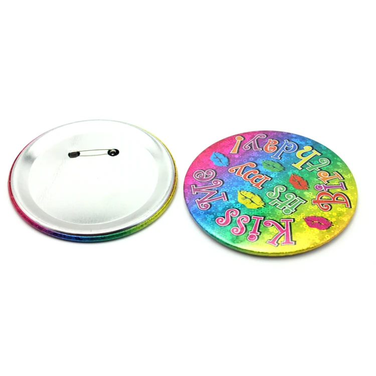 FPresse Metal Badges Factory Directly Promotional Gifts Custom Made Printed Logo Button Badge Custom Tinplate Button Pin