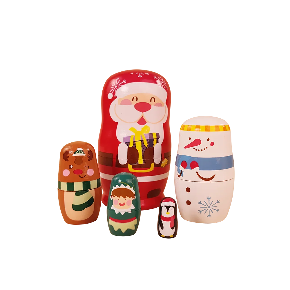 Customized wholesale handmade crafts pretty and cute ceramic matryoshka russian doll
