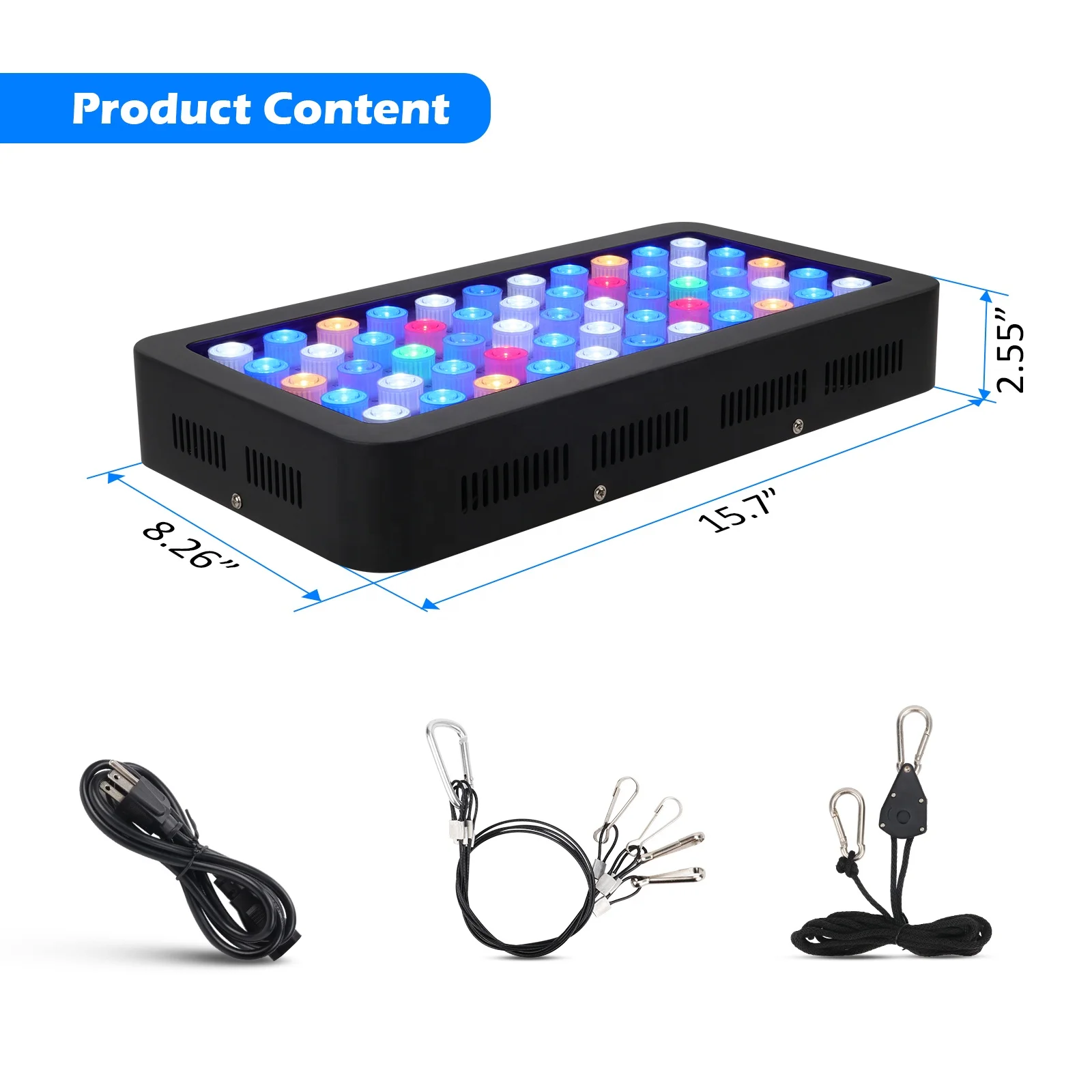  Полноспектральный светильник RGB для аквариума Sps/Lps светодиодный аквариумный роста растений кораллового