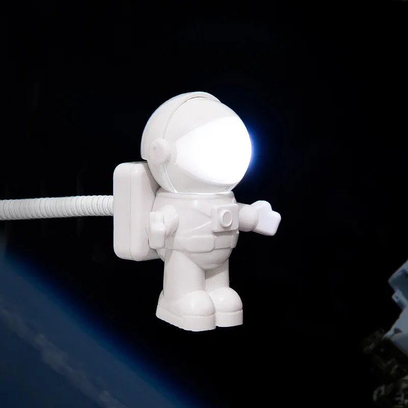 Portable USB Powered Night Light 3D Astronaut/UFO Shape Reading Desk Lamp LED Light for Computer Laptop PC Lighting