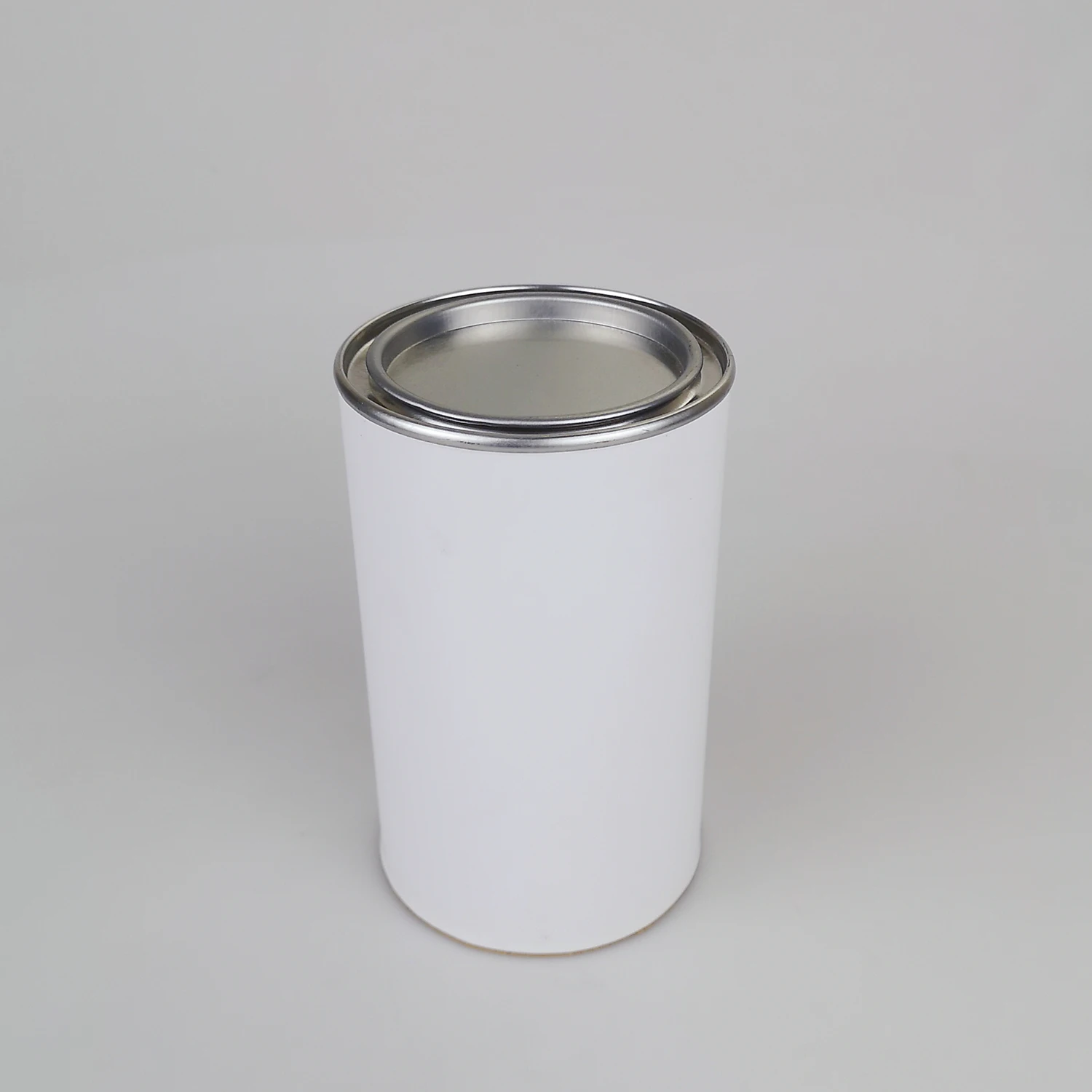 Custom kraft paper core manufacturers food grade composite cans small paperboard tube packaging with EOE POE penny lever lid