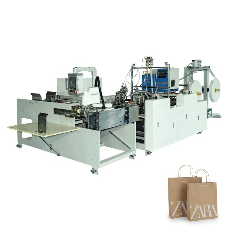 Fully Automatic Twisted/Flat Paper Rope Handle Making Machine Paper Bag Supporting Equipment