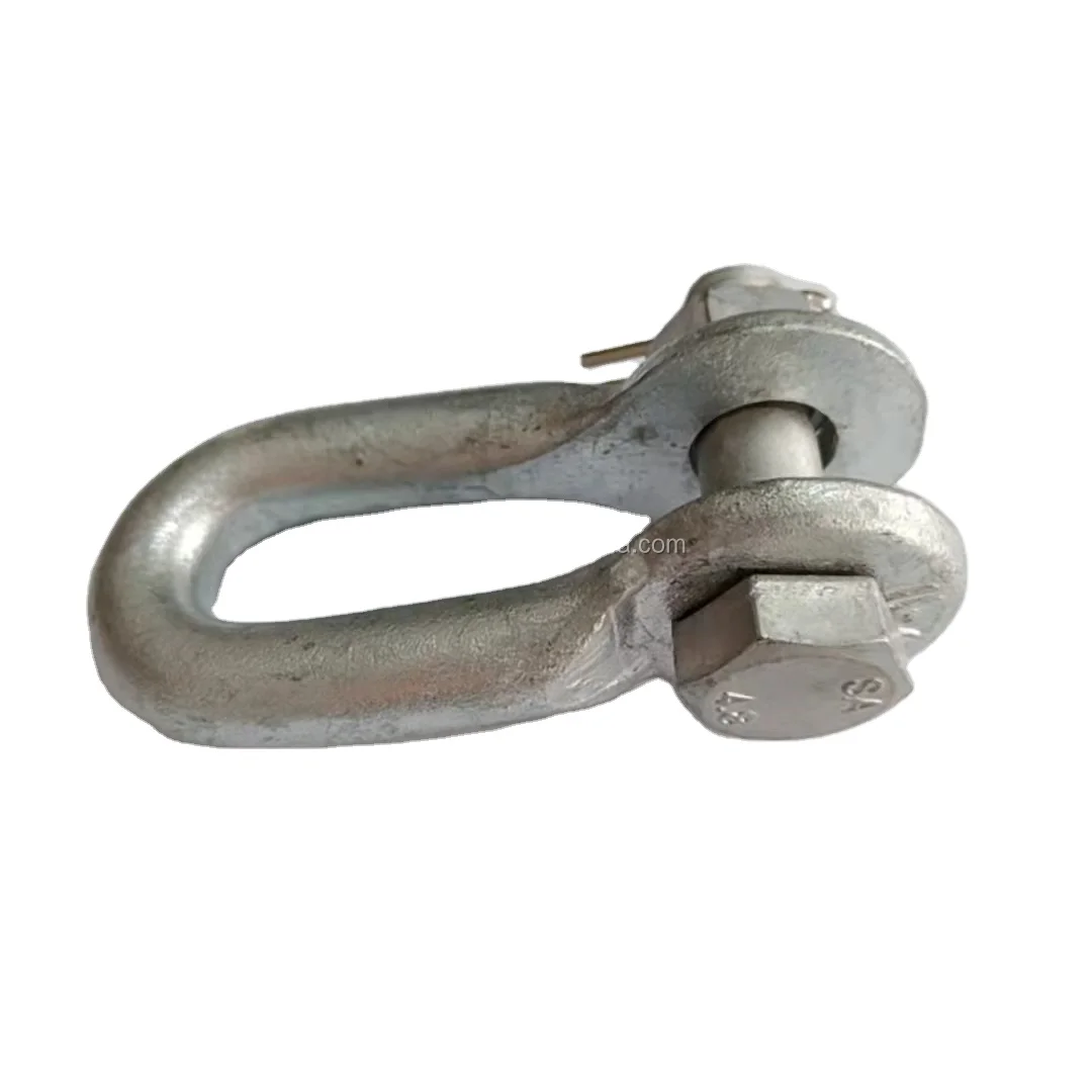 Hot Dip Galvanized Clevis for Power Line Fittings / Shackle / U Shackle With Clevis Pin