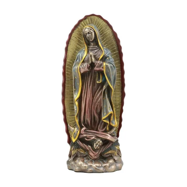 Factory Direct Resin Bronze Guadalupe Virgin Mary Sculpture