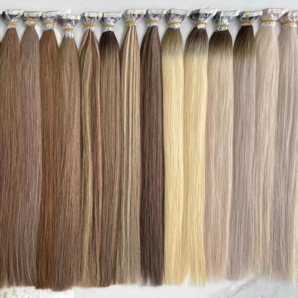 100% Cabelo Humano Brazilian Hair Human Virgin Hair Bulk Unprocessed Raw Virgin Human Hair PU extensiones de cabello humano