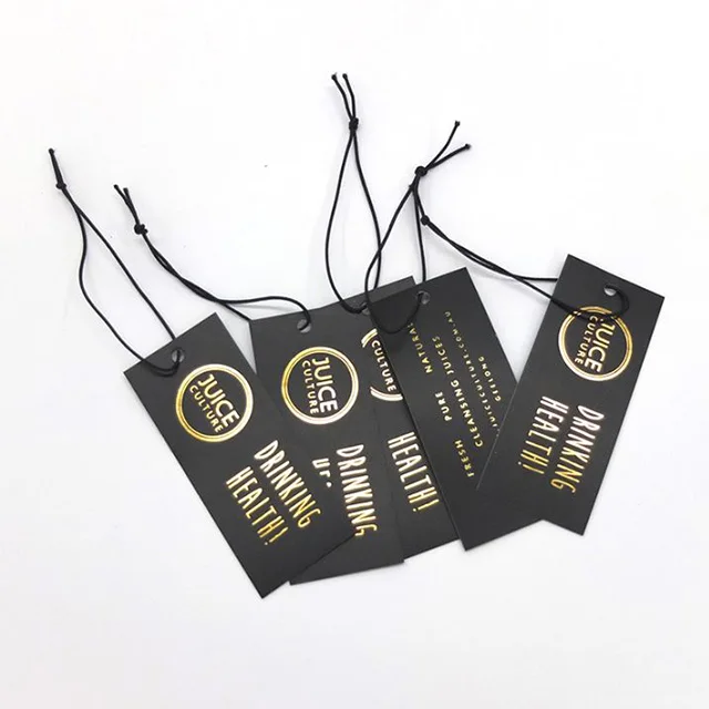 Blank brown kraft paper gift tag DIY garment hang tag