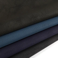 Factory direct sales pig skin pattern clothing artificial synthetic leather mens jackets suede microfiber leather