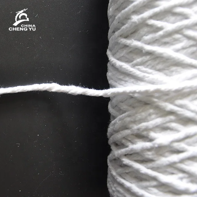  4ply переработанный трения закрученная хлопчатобумажная Швабра пряжа с двойным цветом