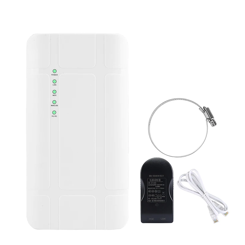 Водонепроницаемый уличный роутер 4G CPE LTE Wi-Fi SIM-карта точка доступа для IP-камеры внешнее
