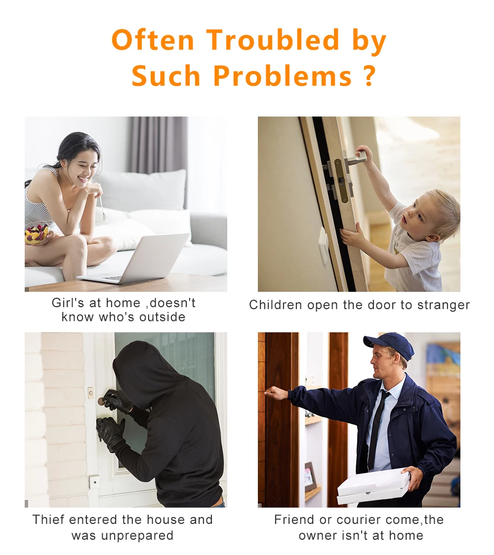 Waterproof Wireless Audio Door Phone Door Bell With Camera And Voice Intercom 2 Way Talk