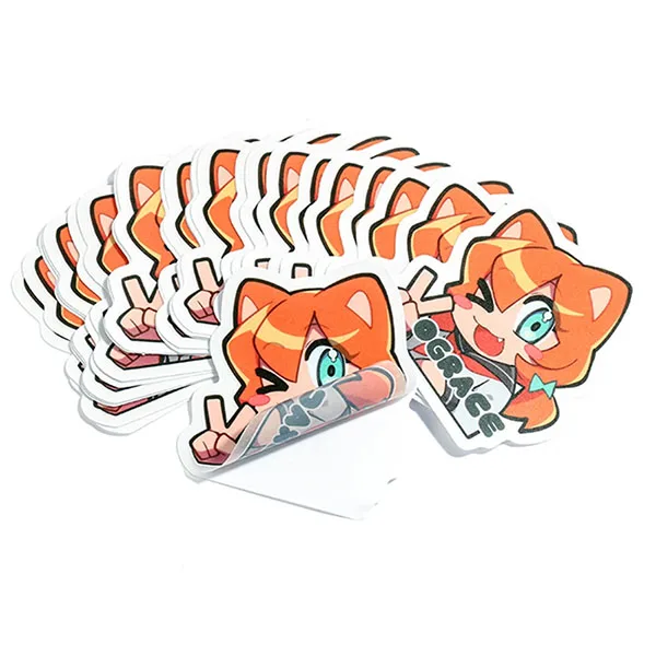 Custom  Scratch Proof UV Resist Waterproof Vinyl Outdoor Car Vehicle Laptop Door Decal Sticker Die Cut Logo Customized Stickers