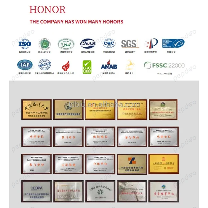 China small molecule plant peptide herbal extracts Hemp seeds Peptide weight loss peptides