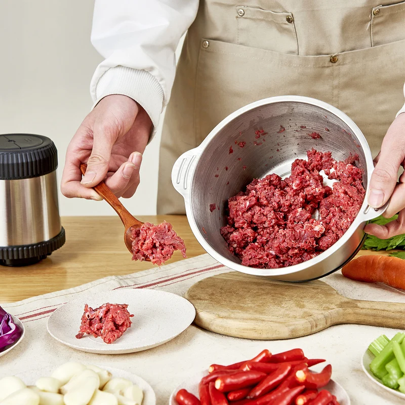 2023 cheap multifuncional silver crest small meat chopper 2-speeds mincer electric mini 2l 3l meat grinder machine for household