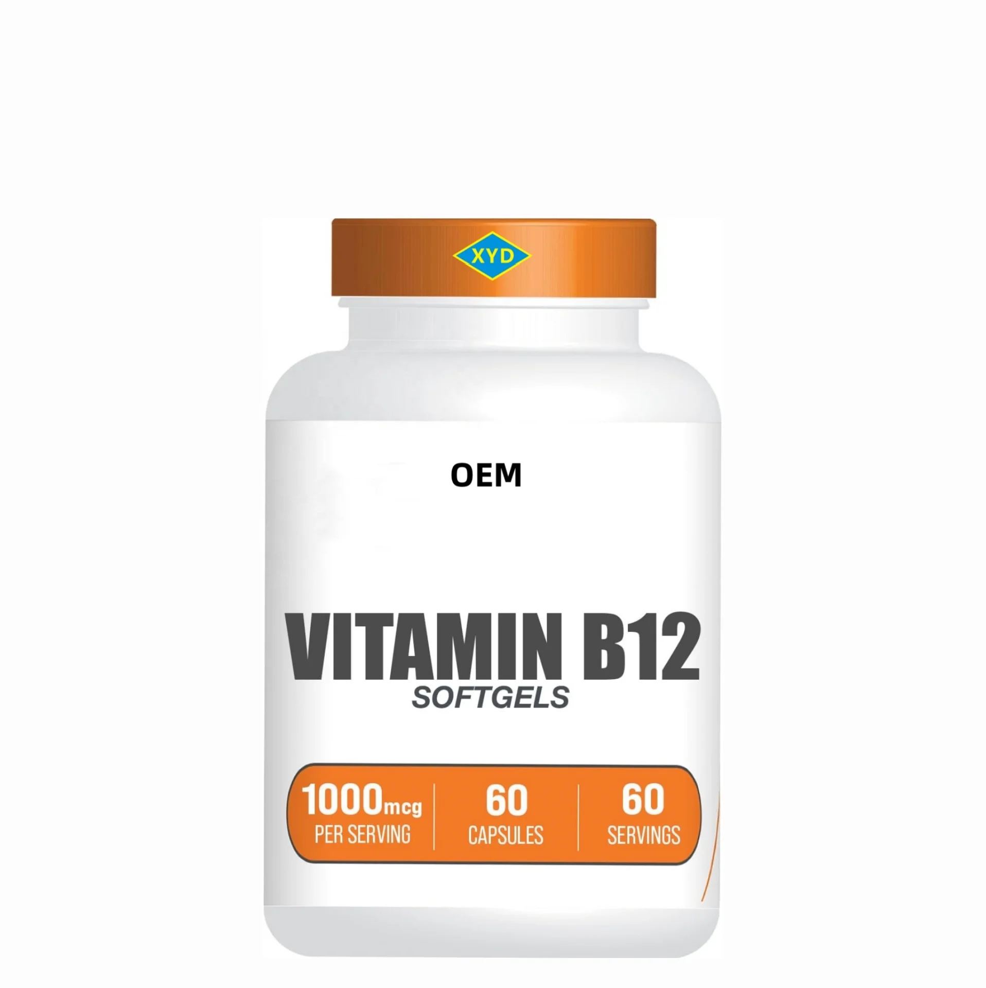 Private Label OEM Vitamin B12 Capsules Food Supplements Package Form Label Origin Type Dosage Products
