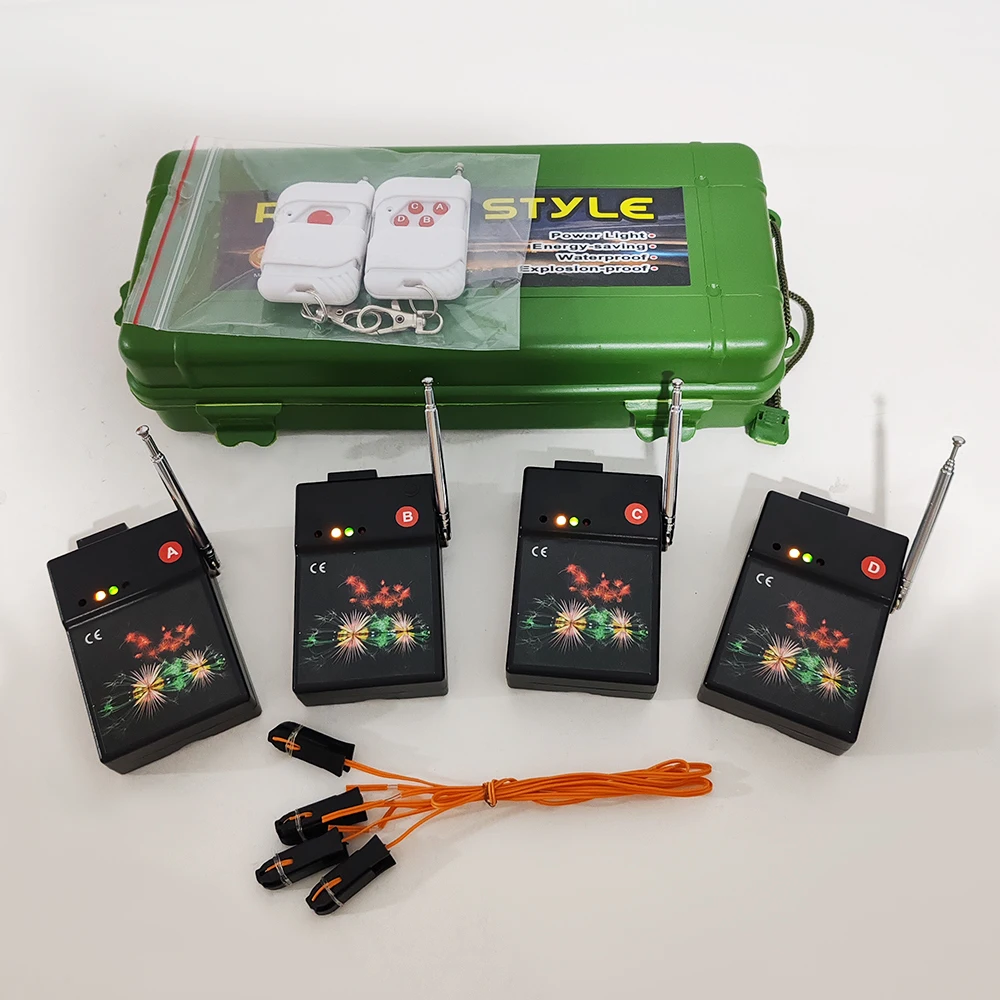 N04 4 Cues Remote Wireless Indoor Stage Controller Rotative Equipment Fireworks Firing System