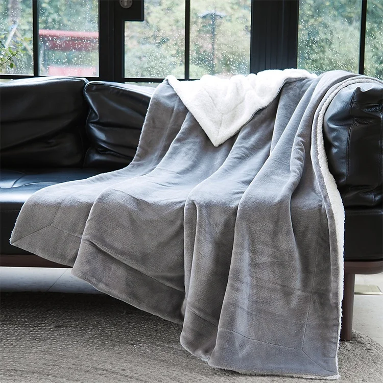 
Cheap price premium quality thick coral fleece sherpa blanket 