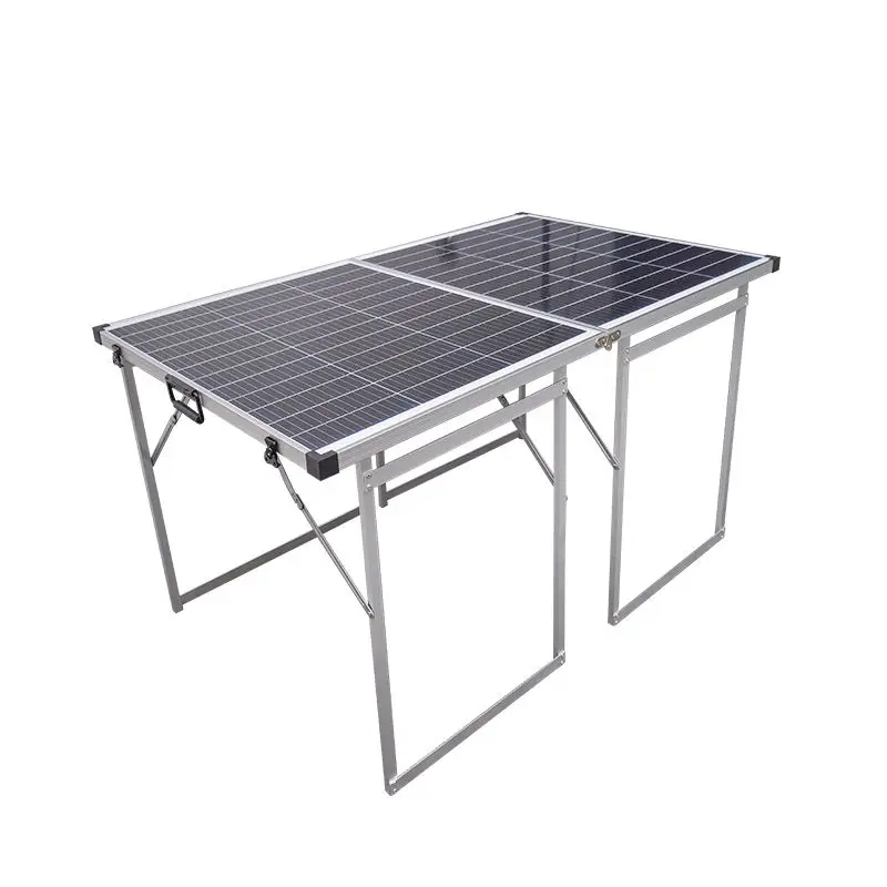 100 Watts Portable Foldable Solar Panels Table Outdoor Garden 100w Solar Picnic Table Power Charging Station for Cellphone
