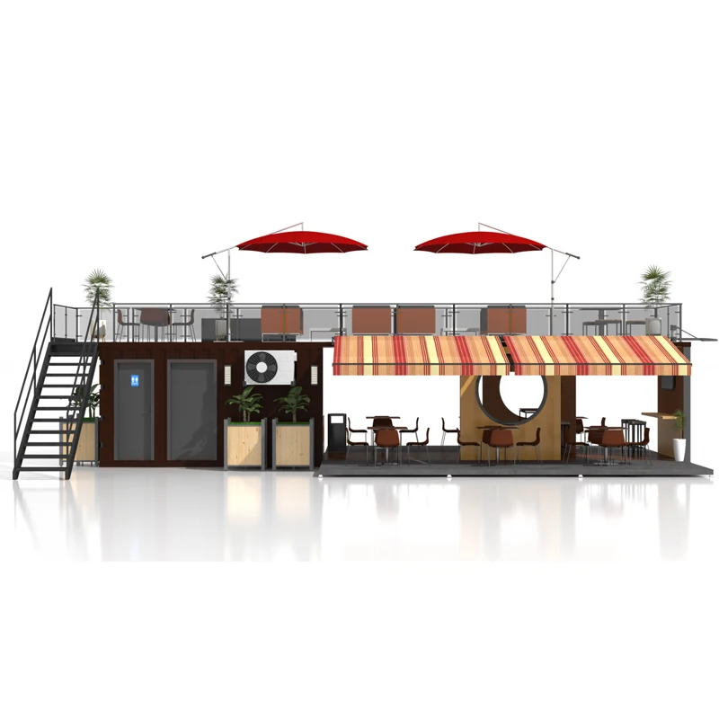 Luxury shipping container house prefab homes commercial outdoor fast food container kiosk