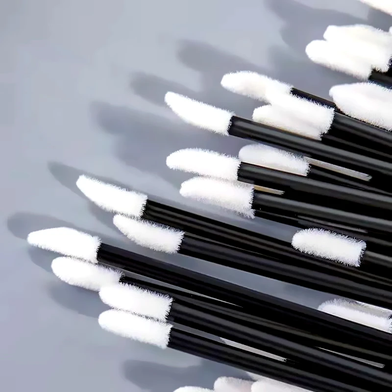 50 Pcs Popular Makeup Black Pink Red Lint Free Brush Lash Extension Cleansing Brushes For Lash Shampoo