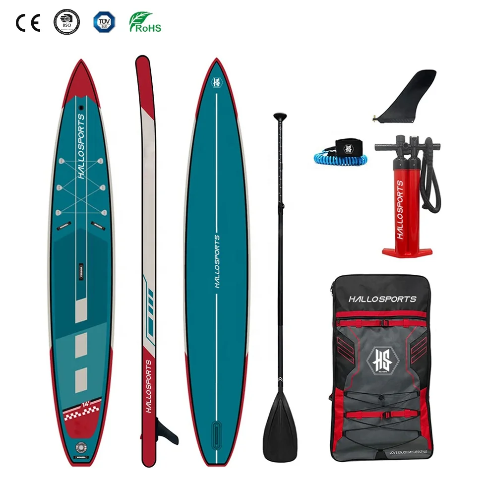 Hallosports 063 adventure super ocean inflatable stand up paddle board sup borad 12 for 250 lbs