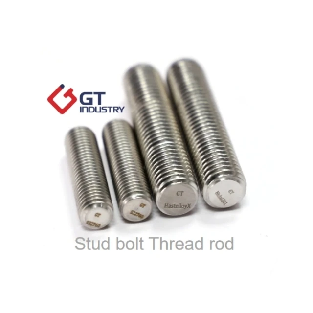 Inconel NO7718 Studs bolts bolts ASTMA283 M28 Monel ASTM B127 ASTM B473 Incoloy 800 H / HT one end thread rod