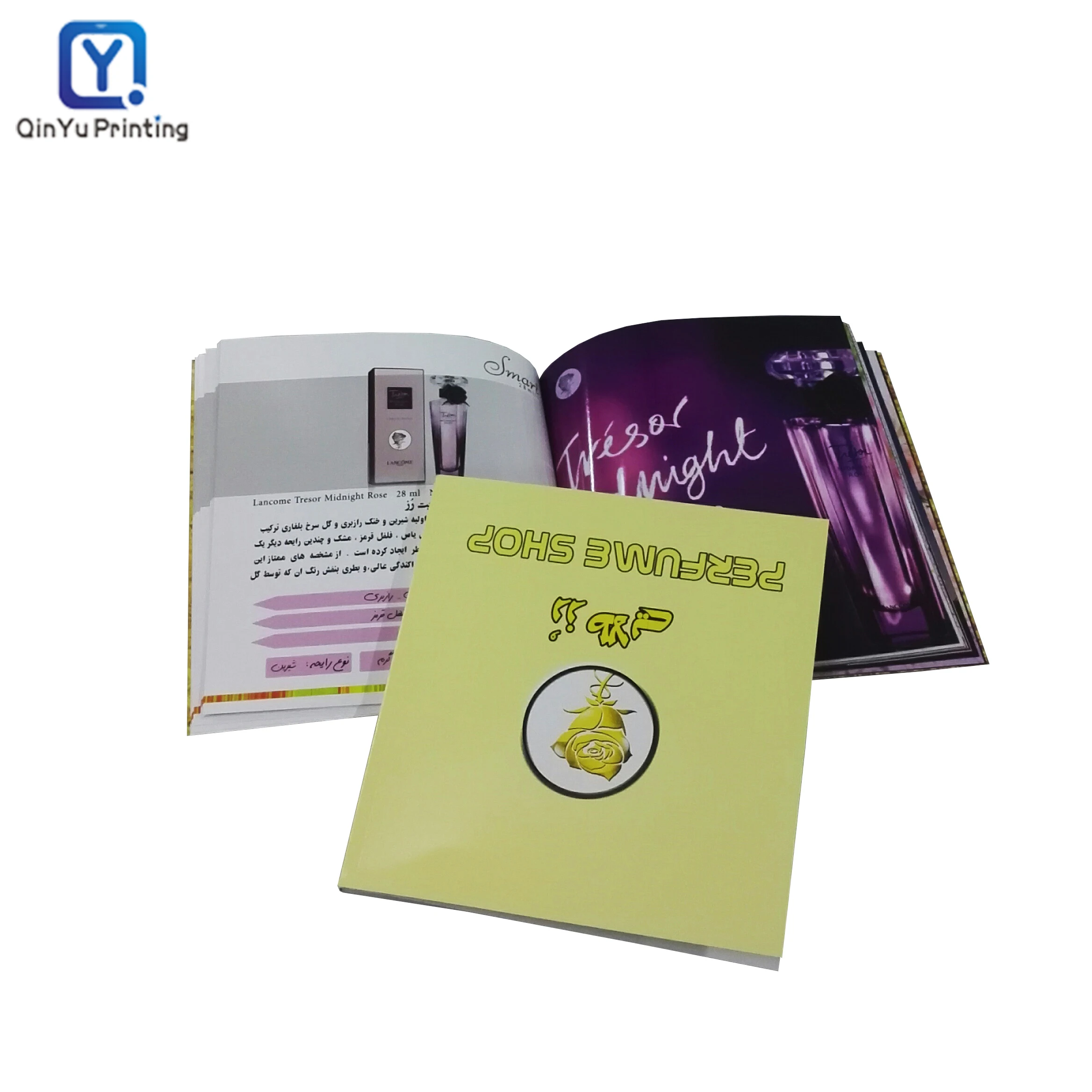 Custom Publishing Offset Printing Booklet Folded Flyer Magazine Brochures Catalogue Photo Paper Book Printing