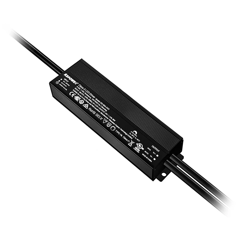 Custom Junction Box Led Driver 24v volt volts high PFC Flicker Free Electronic Lighting Transformers 96w 4 In 1 0-10v Dimmable