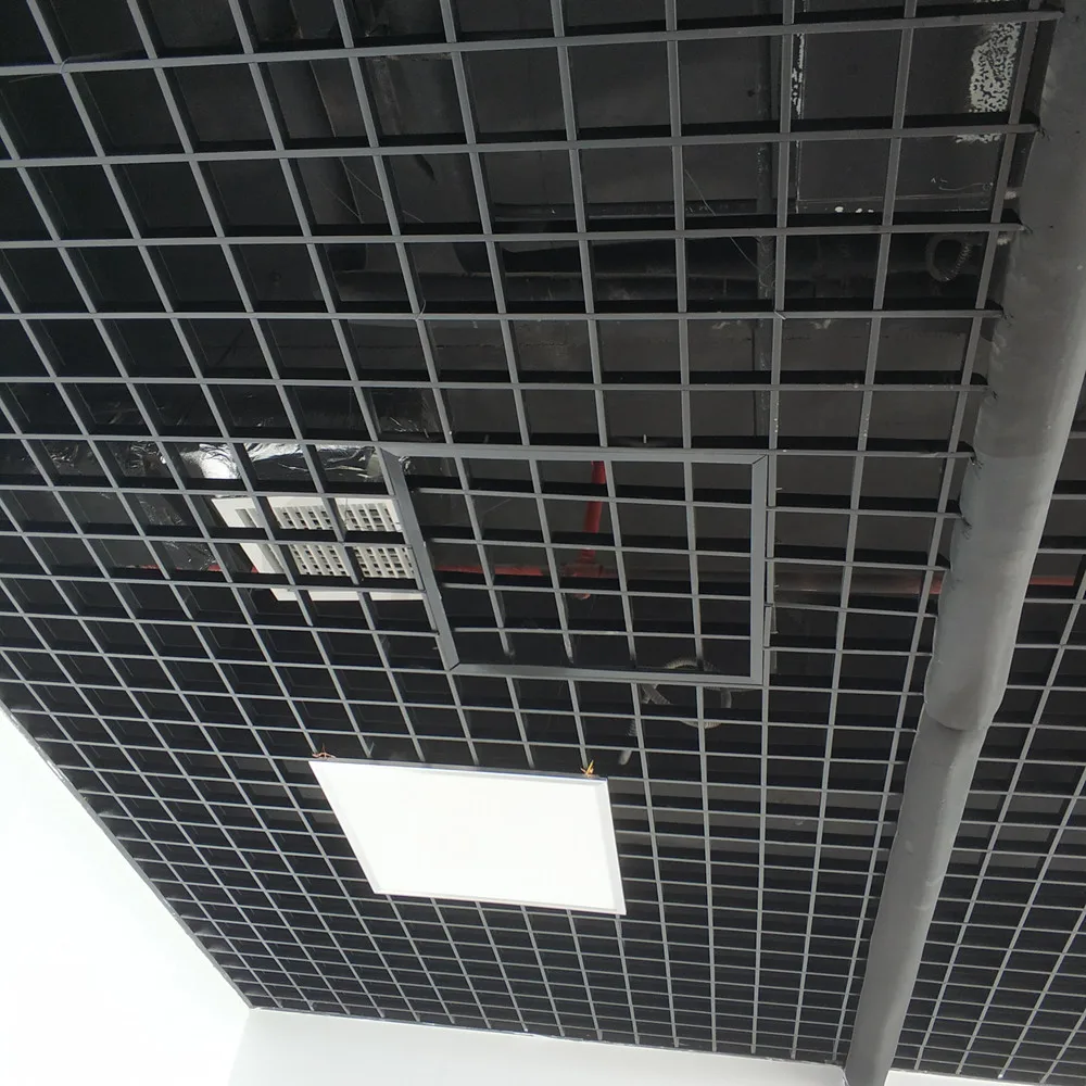 Decorative Grid Ceiling Modern Designs Grille Ceiling Panel Aluminium Suspended Ceilings For Building Materials