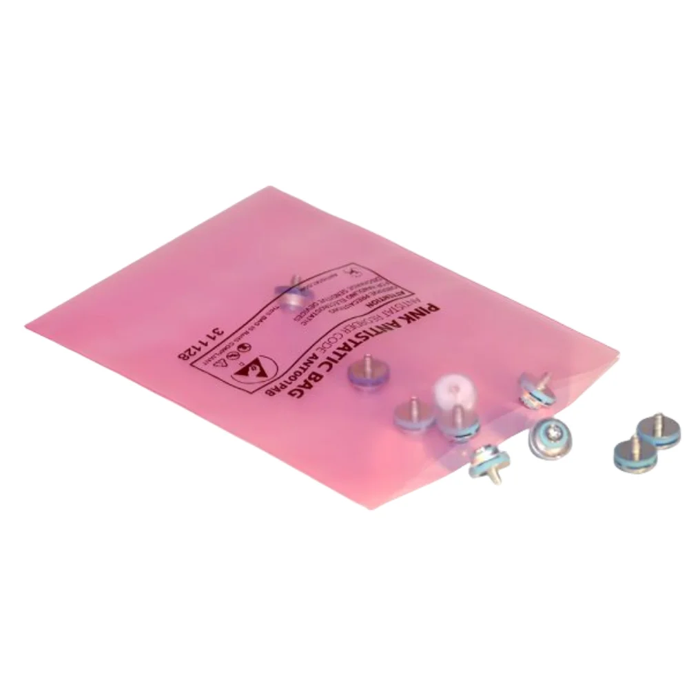 Custom Package 2 Mil 4 Mil Pink PE Plastic Poly Zipper Bags Red Pink Resealable Zip Lock Seal for Food Print Industry