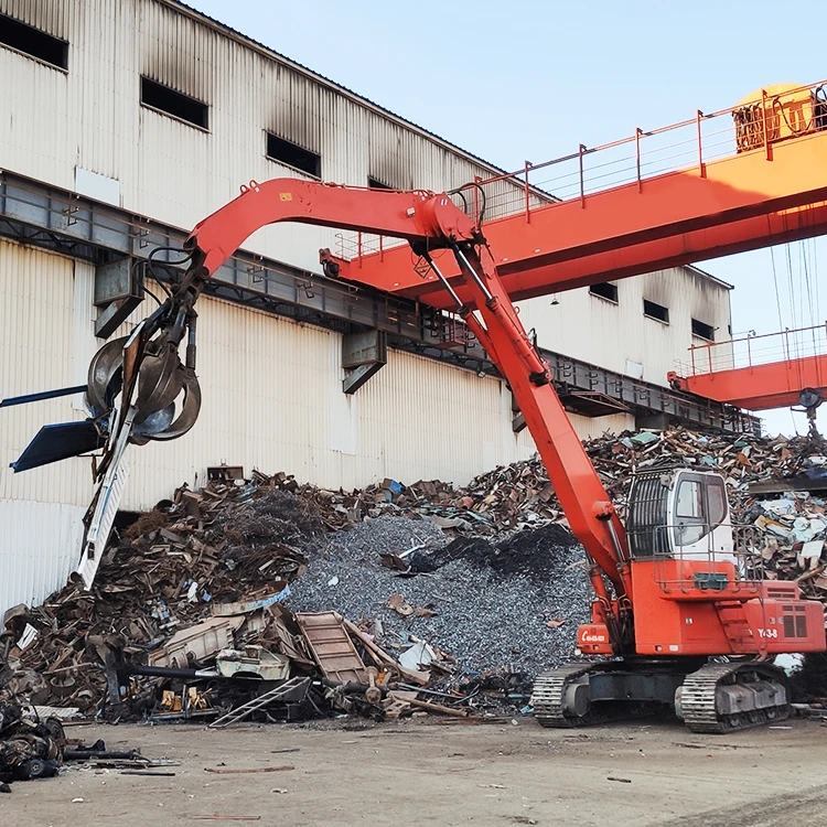 China real price steel grabbing machine CNMH43 43 ton crawler material handler excavator