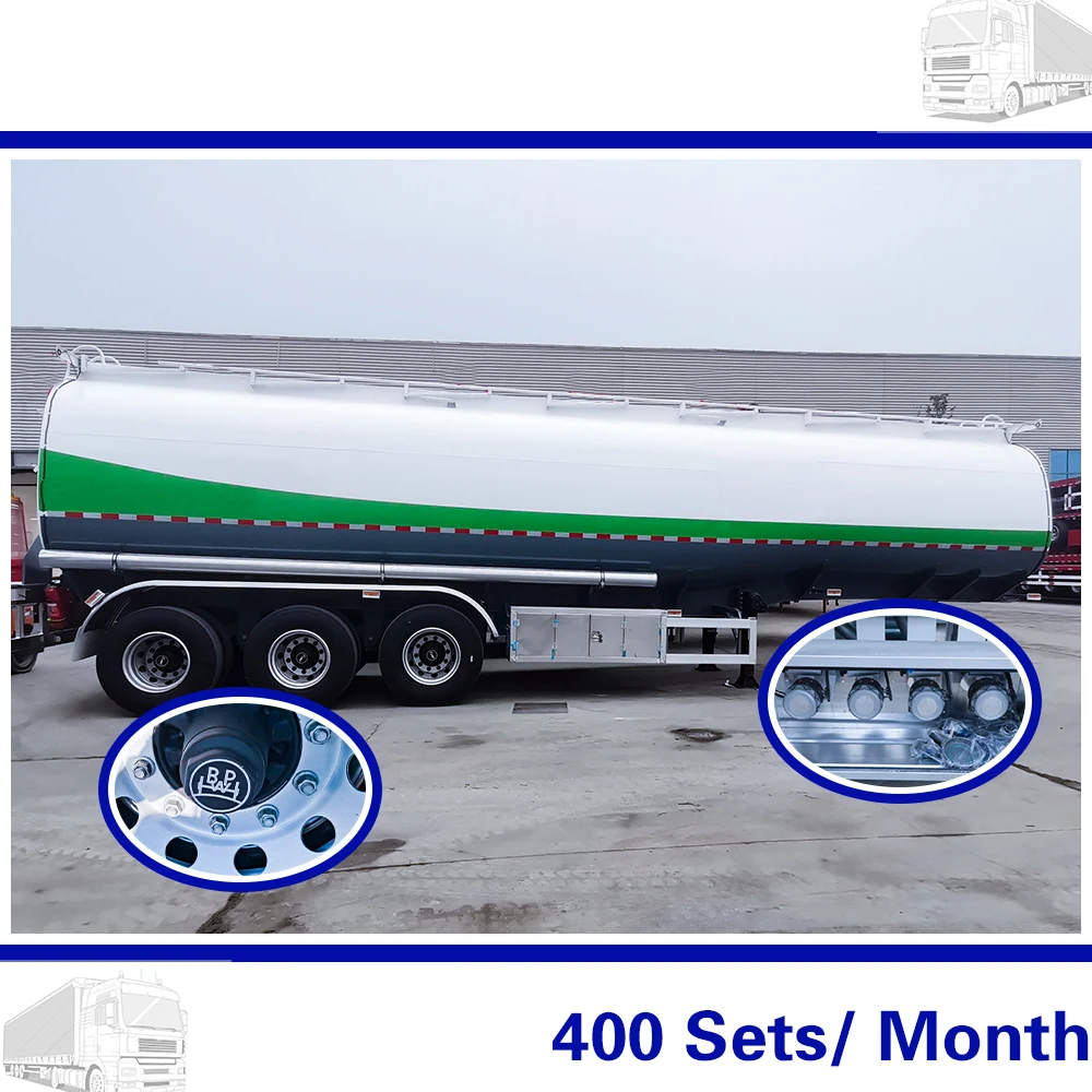 40000 to 60000 Liters Capacity Gasoline Diesel Tank Trailer Fuel Tanker With Fast Shipping